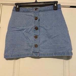 Denim mini skirt
